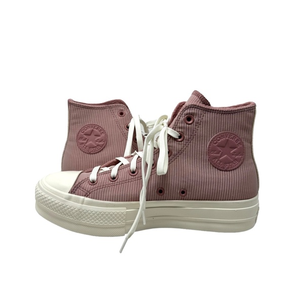 Converse Ctas Lift Counter Climate Platform Hi Sneaker Women Pink Canvas A06148C - Picture 6 of 9